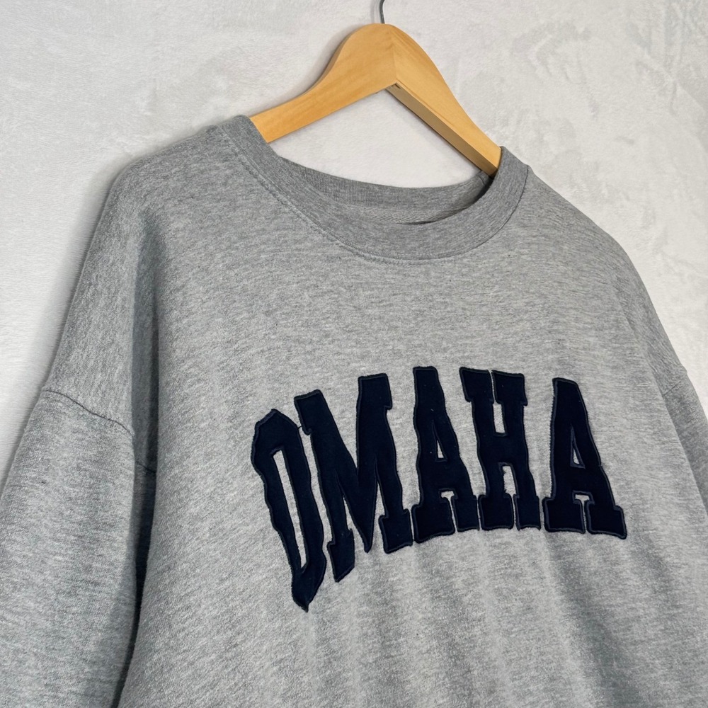 New York Popular Gray Omaha Graphic Sweatshirt XL View 3